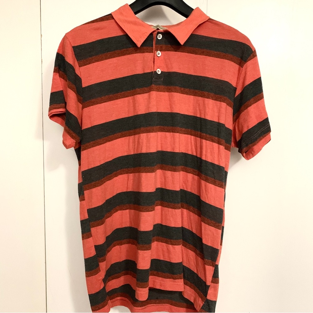 Threads 4 Thought Polo Stripped Men’s Large